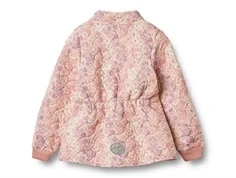 Wheat Thilde termojakke lilla regnbue med blomster